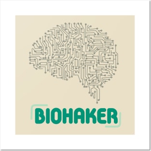 biohacker bio hack brain healthy technology Posters and Art